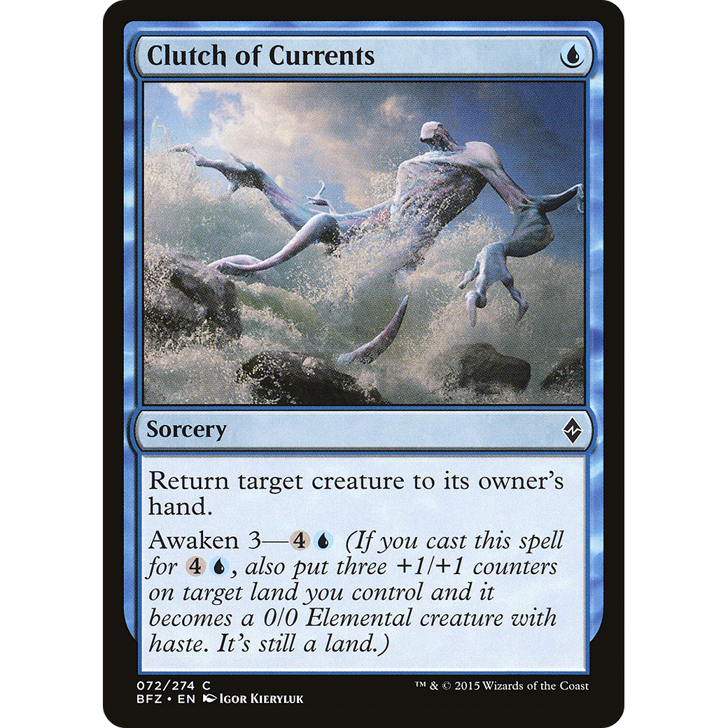 Clutch of Currents (BFZ-072) - Battle for Zendikar Foil