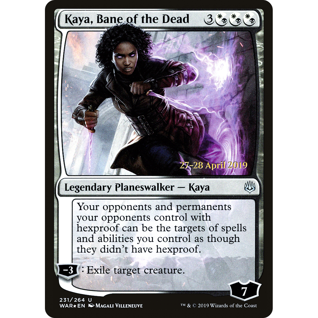 Kaya, Bane of the Dead (PRE-231) - War of the Spark Promos Foil