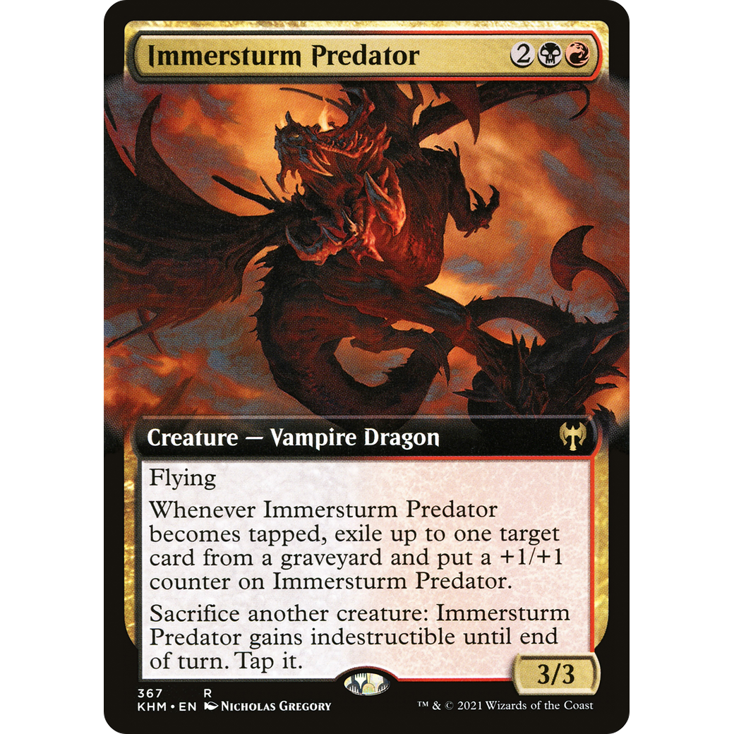 Immersturm Predator (Extended Art) (KHM-367) - Kaldheim: (Extended Art)