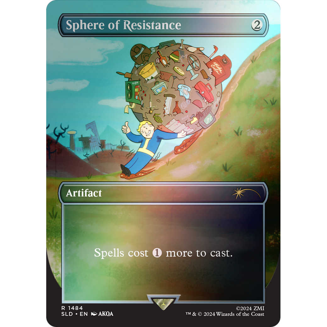 Sphere of Resistance (Rainbow Foil) (SLD-1484) - Secret Lair Drop (Borderless) Foil