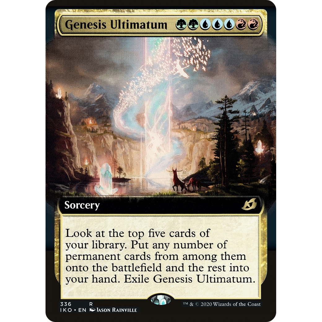 Genesis Ultimatum (Extended Art) (IKO-336) - Ikoria: Lair of Behemoths: (Extended Art) Foil