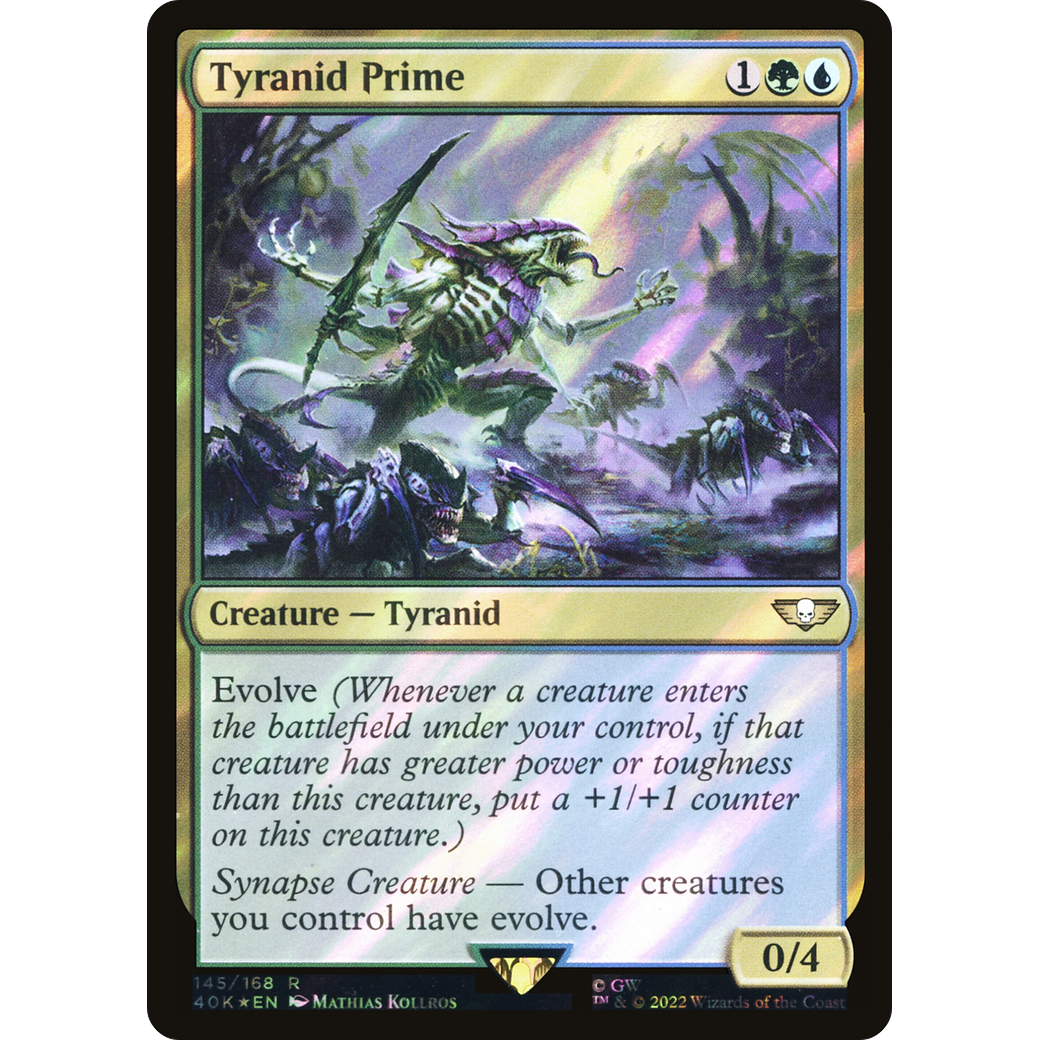 Tyranid Prime (40K-145) - Warhammer 40,000 Commander Foil