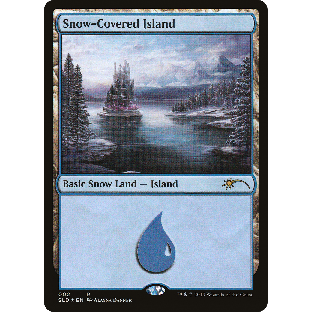 Snow-Covered Island (2) (SLD-002) - Secret Lair Drop Foil