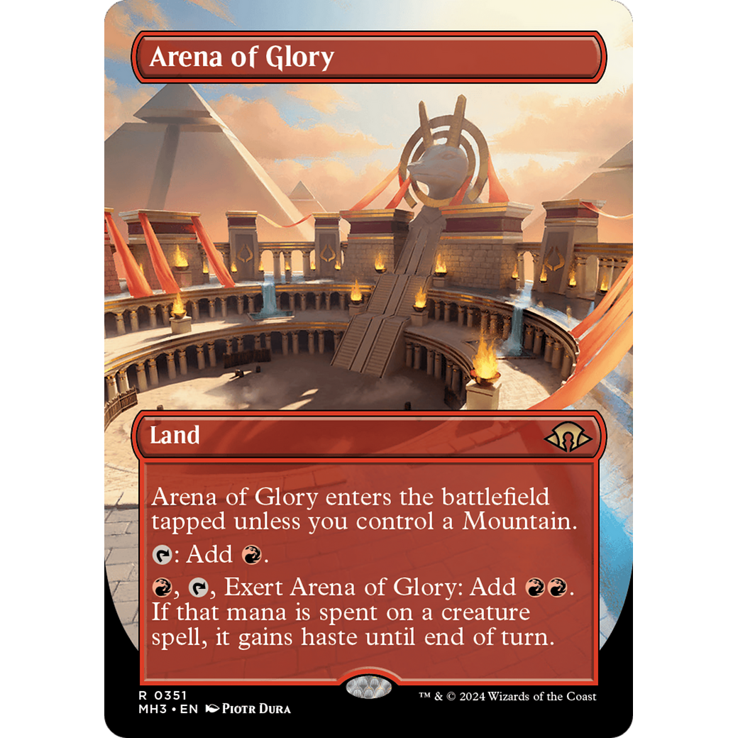 Arena of Glory (MH3-351) - Modern Horizons 3 (Borderless) Foil
