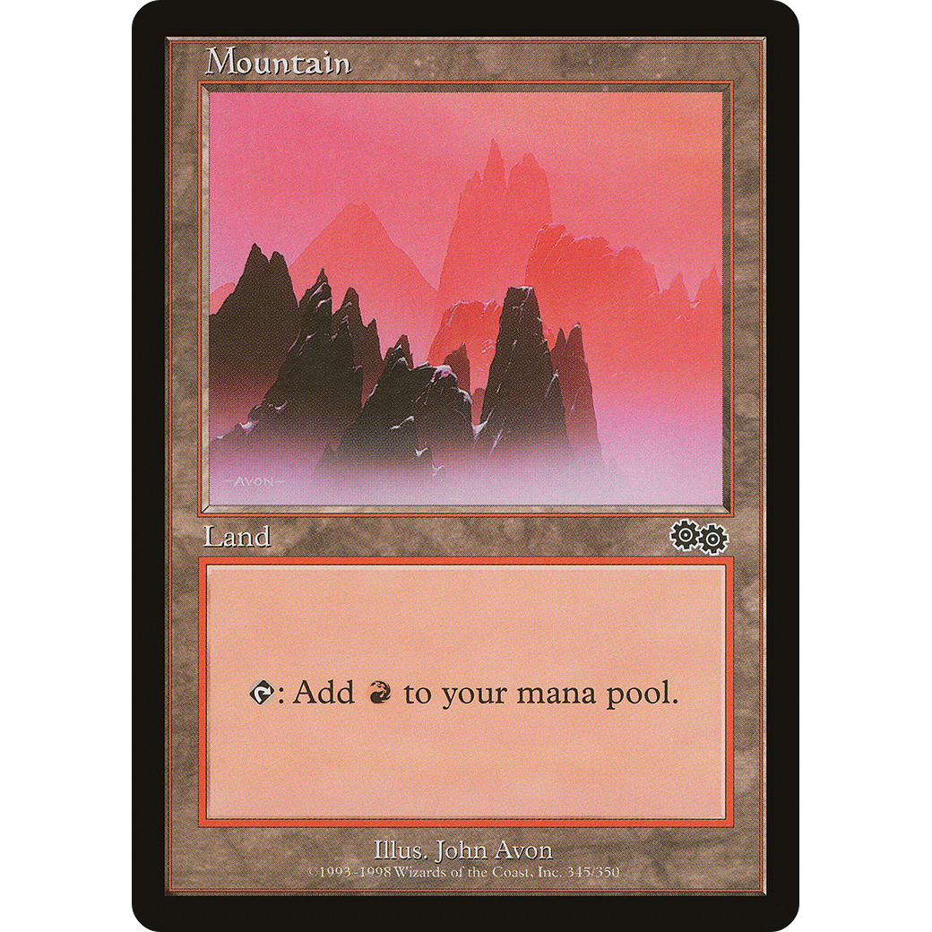 Mountain (345) (USG-345) - Urza's Saga