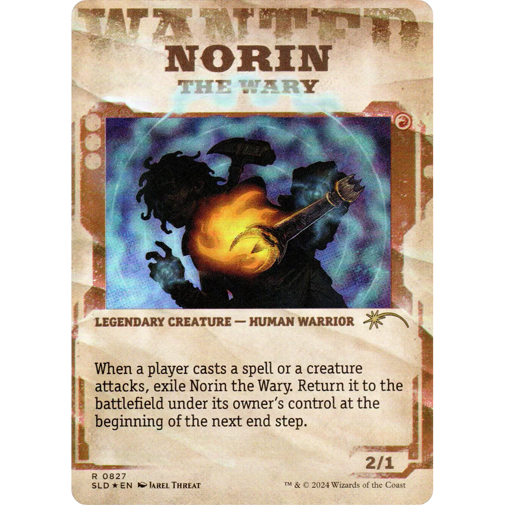 Norin the Wary (SLD-827) - Secret Lair Drop: (Showcase) (Borderless) Foil