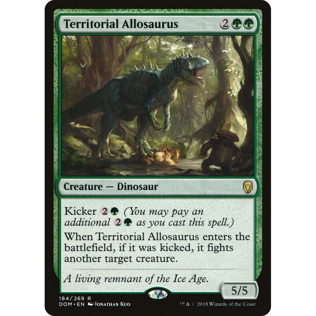 Territorial Allosaurus (DOM-184) - Dominaria Foil