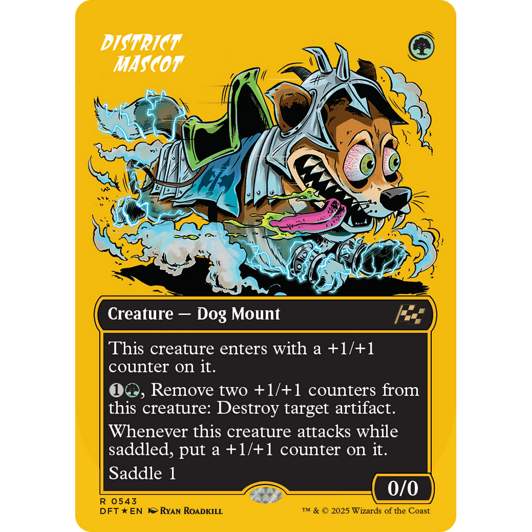 District Mascot (DFT-543) - Aetherdrift (Borderless) Foil
