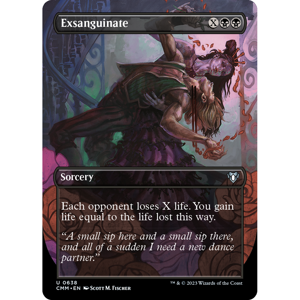 Exsanguinate (CMM-638) - Commander Masters (Borderless) Foil