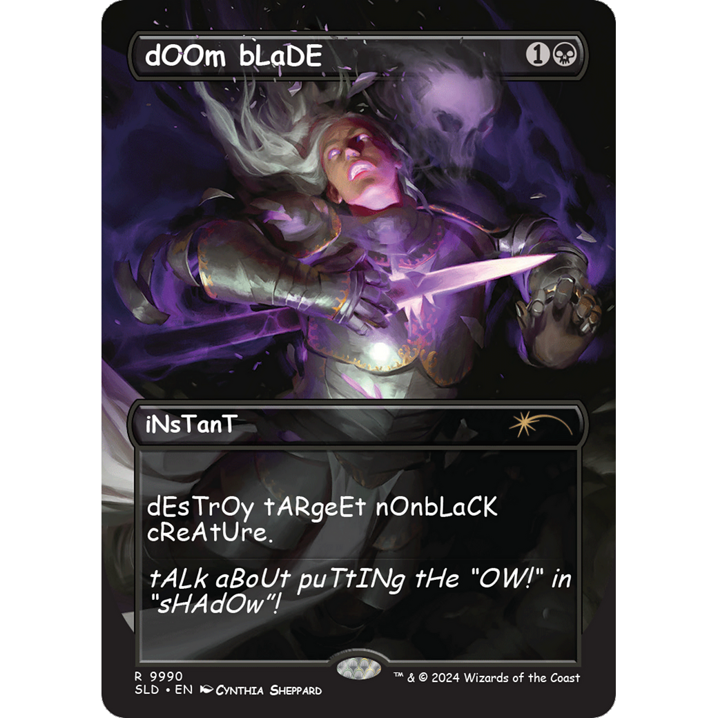 dOOm bLaDE (SLD-9990) - Secret Lair Drop (Borderless)