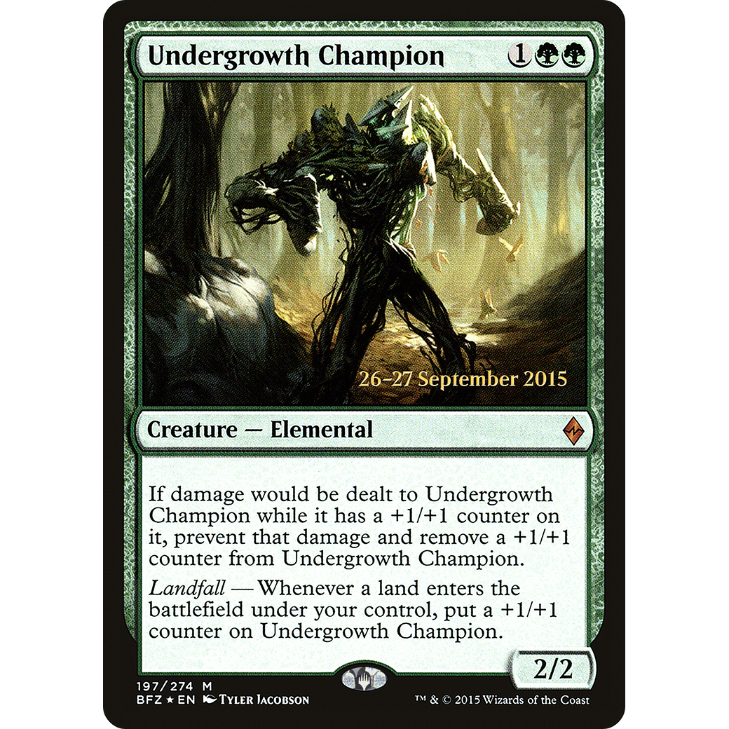 Undergrowth Champion (PRE-197) - Battle for Zendikar Promos Foil