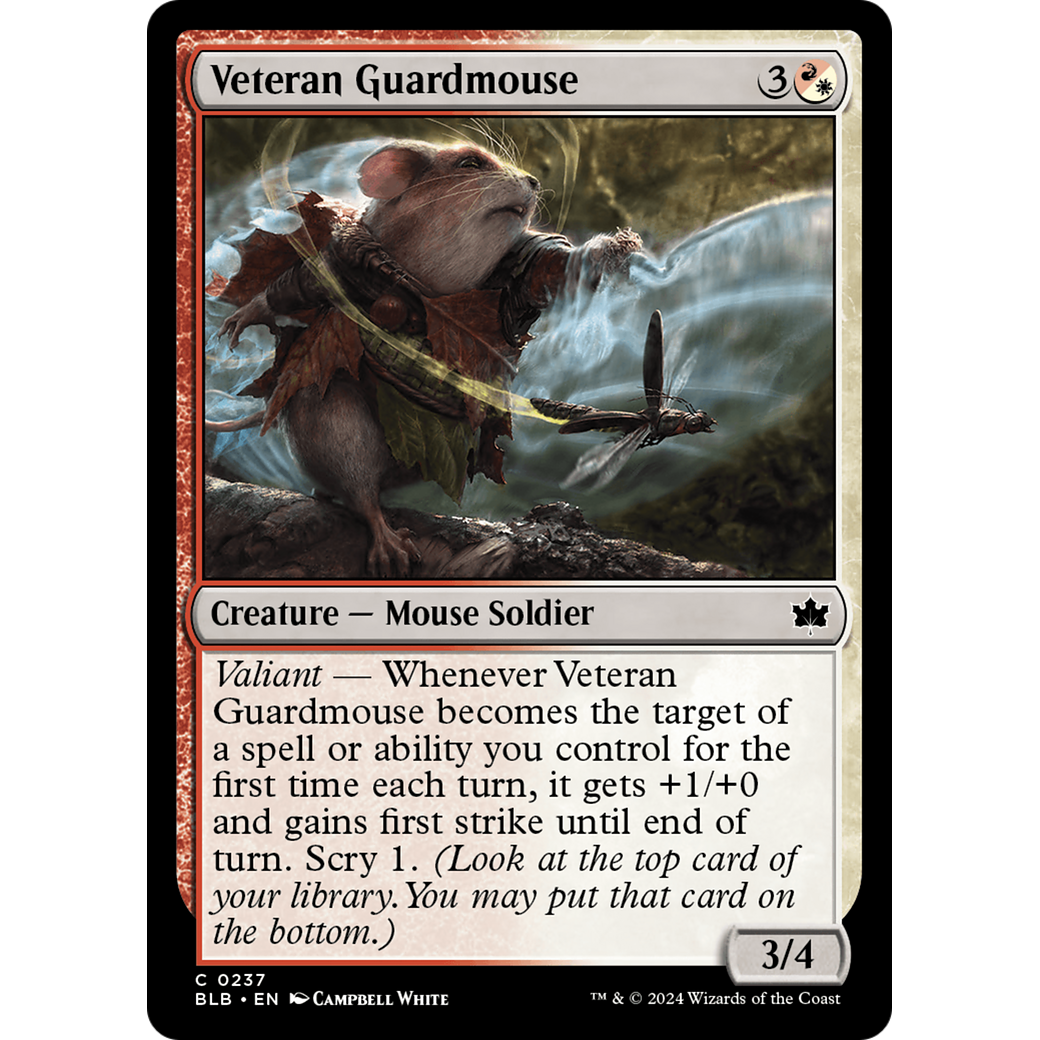 Veteran Guardmouse (BLB-237) - Bloomburrow Foil