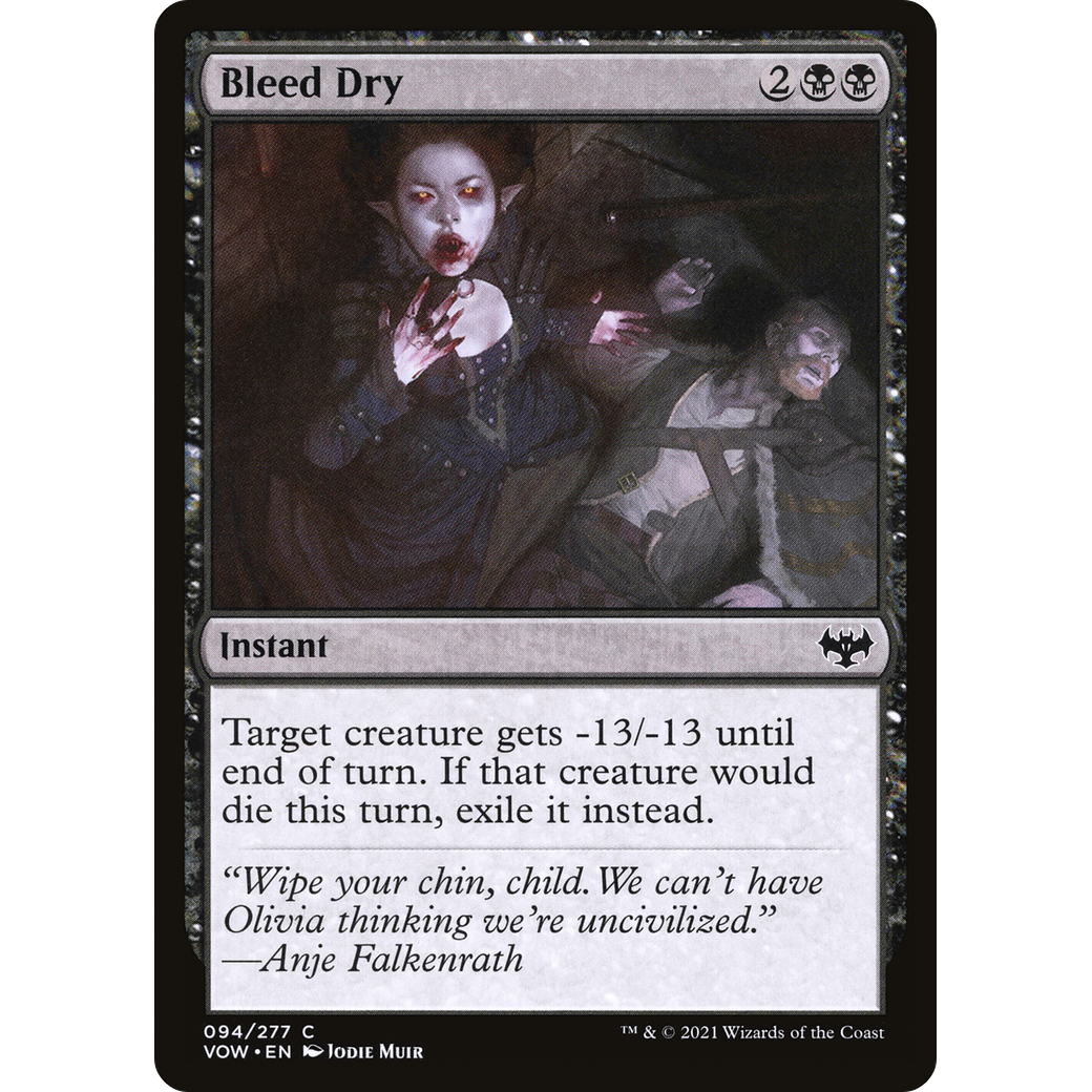 Bleed Dry (VOW-094) - Innistrad: Crimson Vow