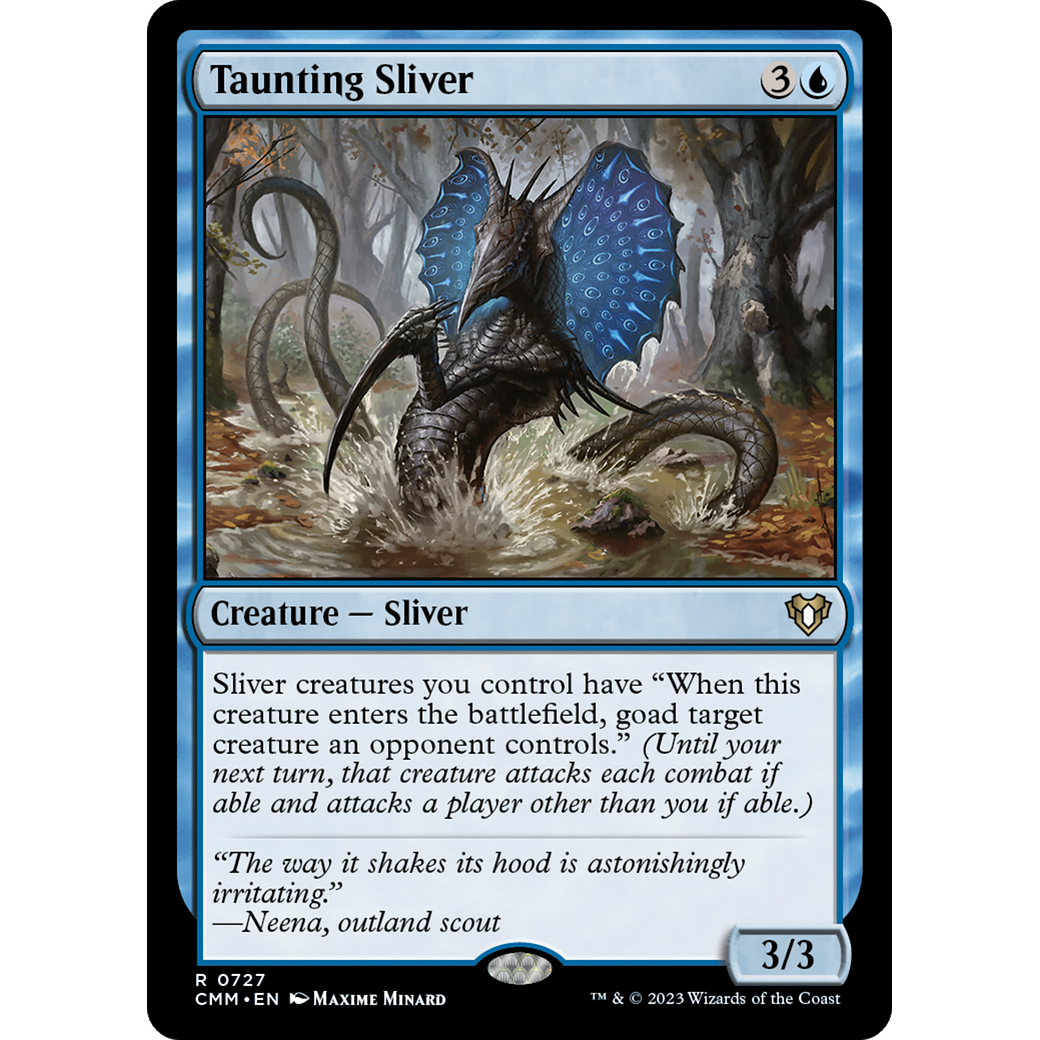 Taunting Sliver (CMM-727) - Commander Masters