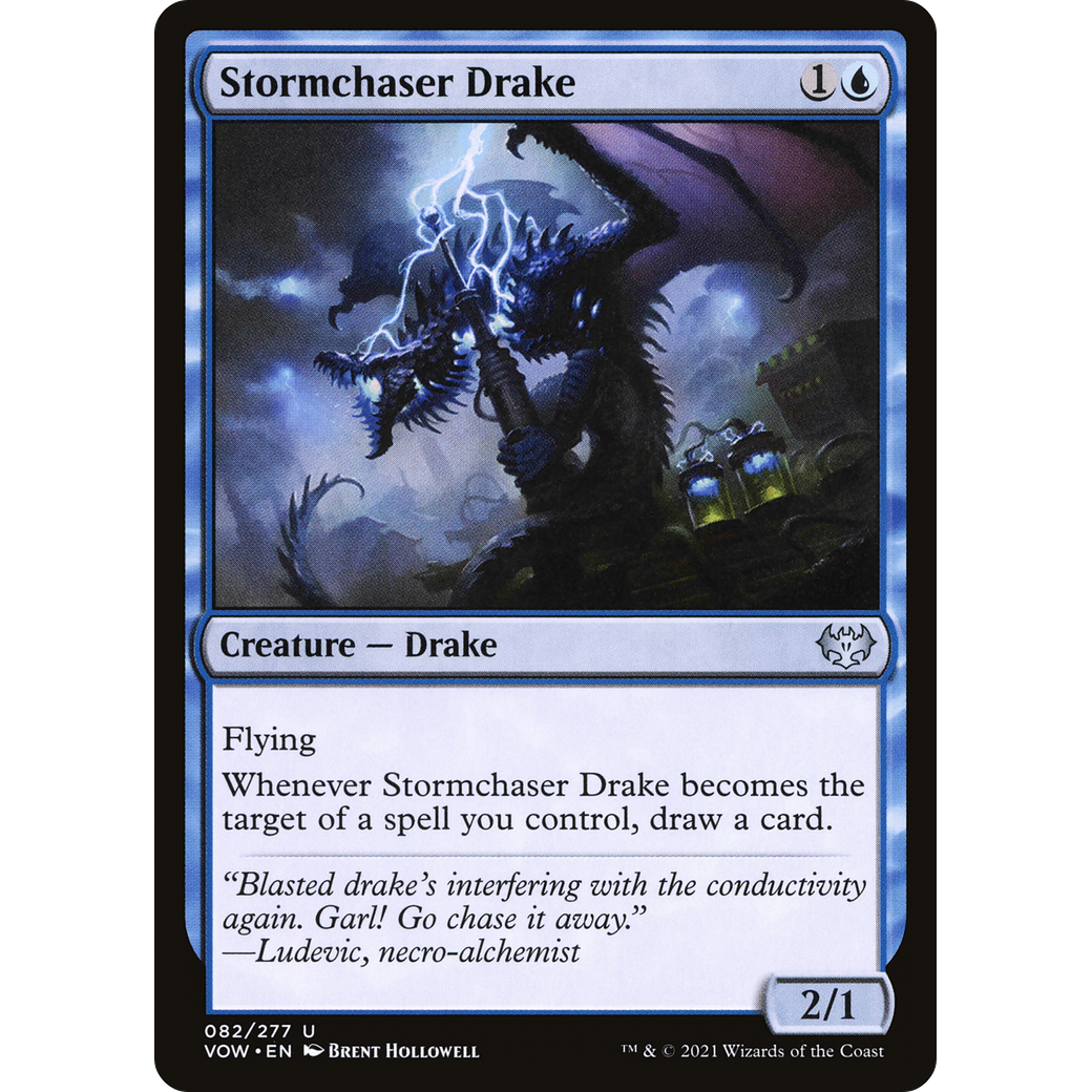 Stormchaser Drake (VOW-082) - Innistrad: Crimson Vow Foil