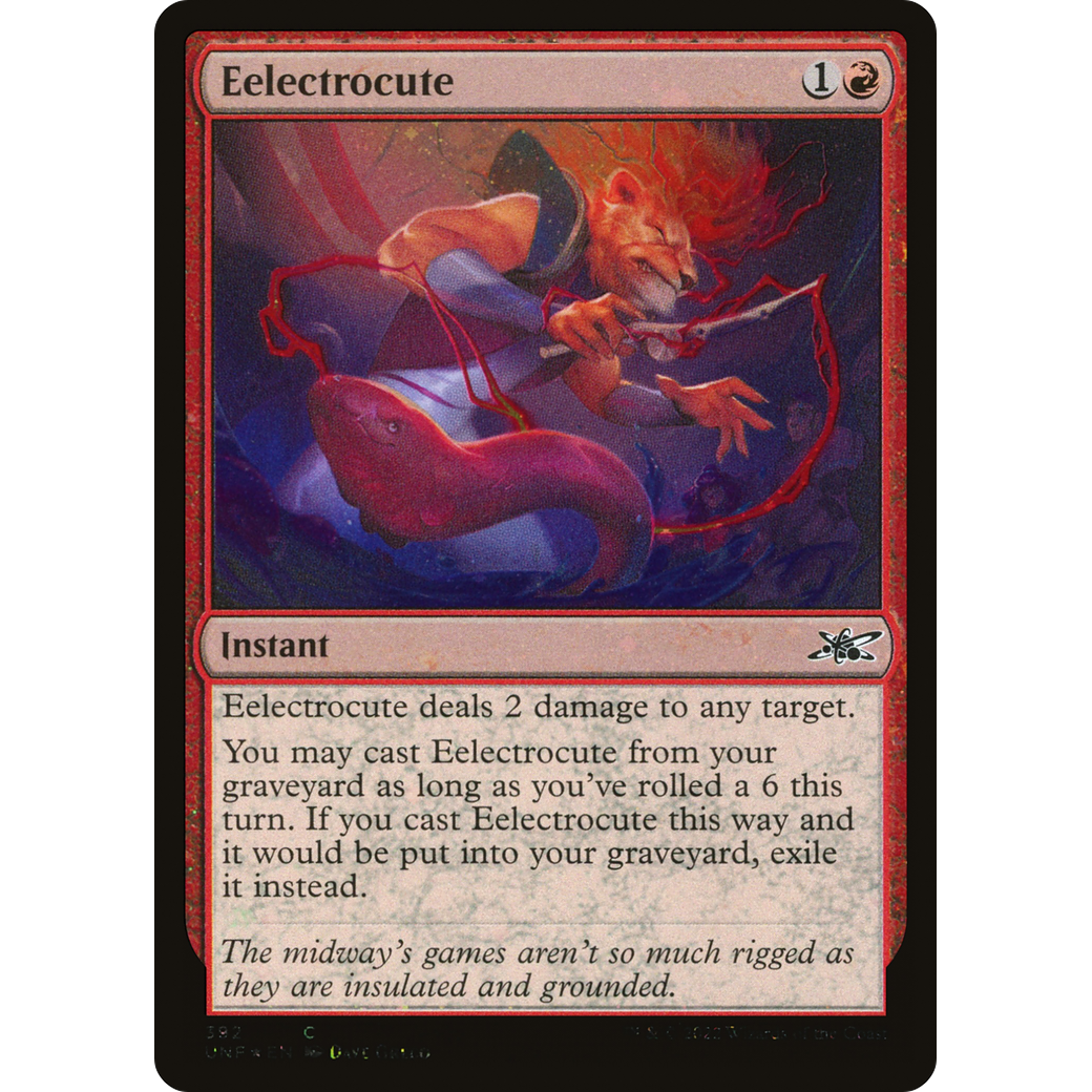 Eelectrocute (Galaxy Foil) (UNF-392) - Unfinity Foil