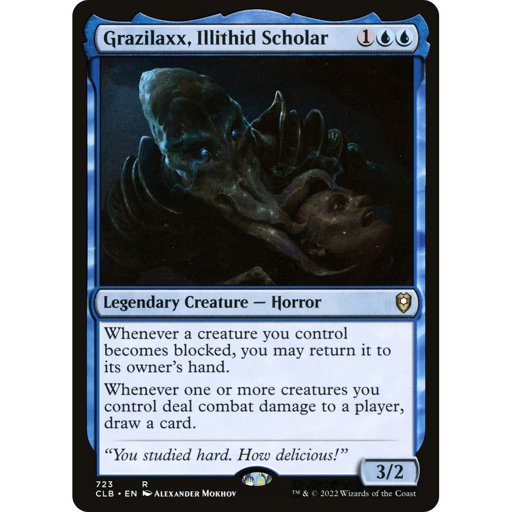 Grazilaxx, Illithid Scholar (CLB-723) - Commander Legends: Battle for Baldur's Gate