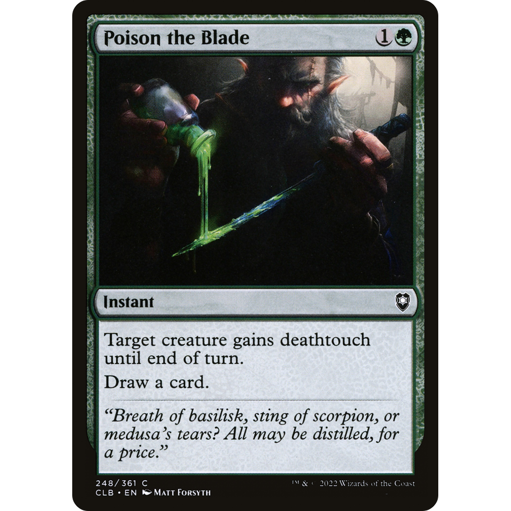 Poison the Blade (CLB-248) - Commander Legends: Battle for Baldur's Gate