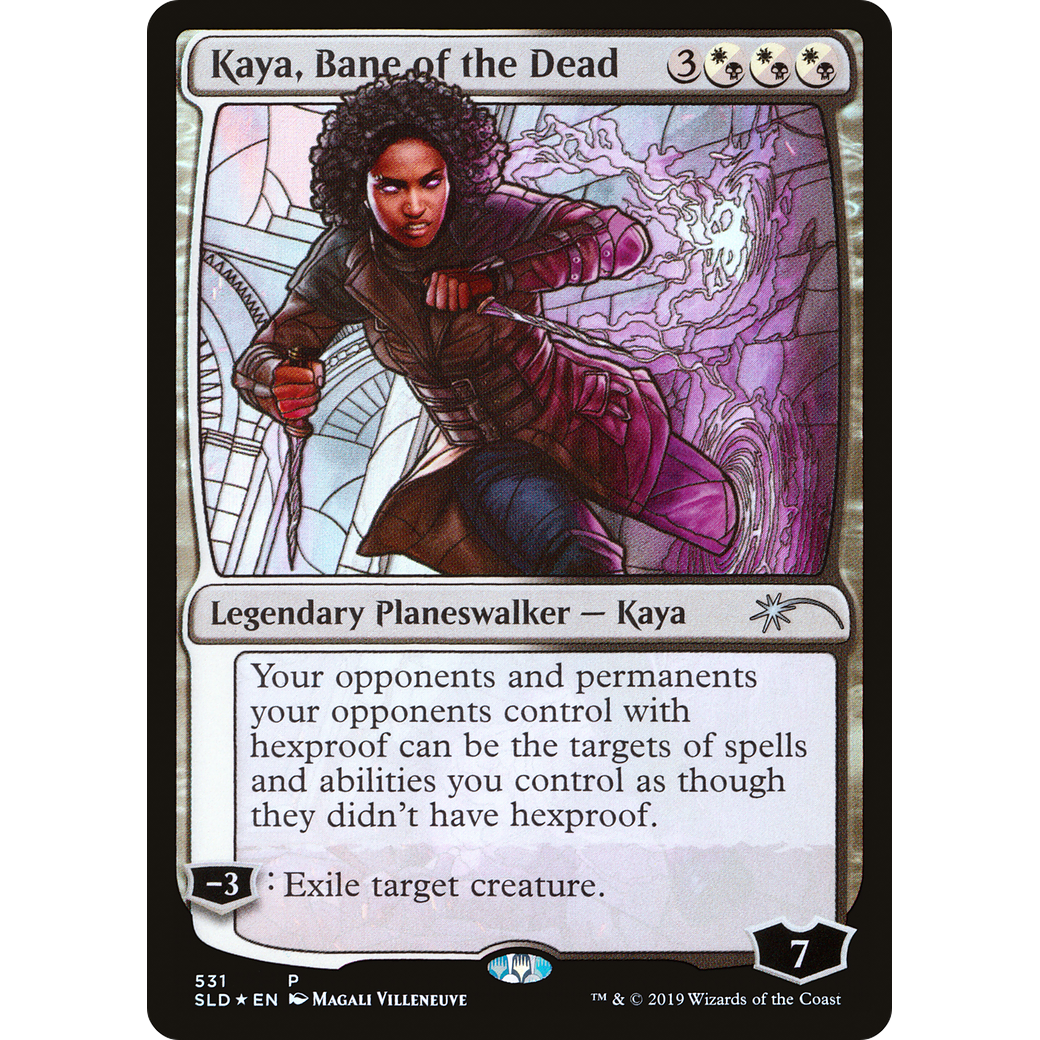 Kaya, Bane of the Dead (Stained Glass) (SLD-531) - Secret Lair Drop Foil