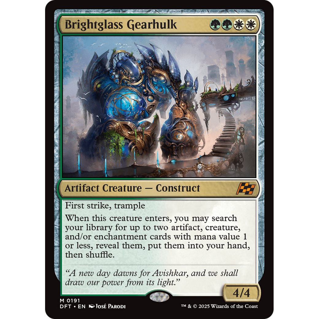Brightglass Gearhulk (DFT-191) - Aetherdrift Foil