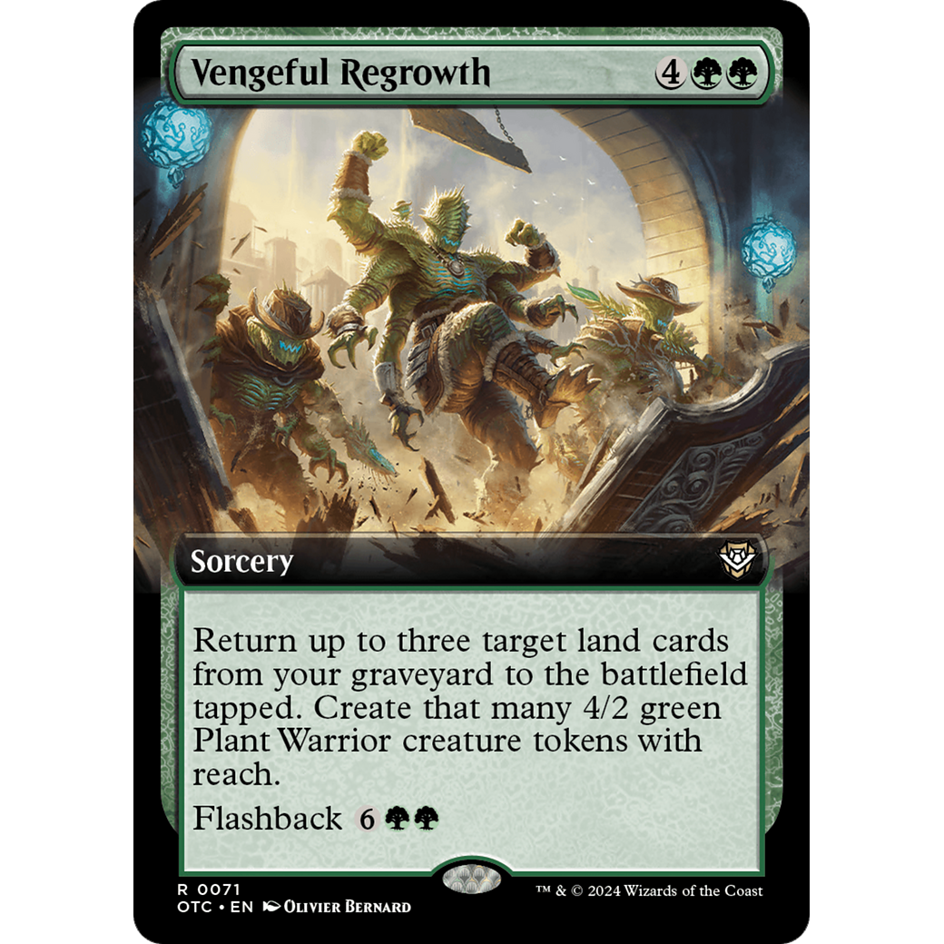 Vengeful Regrowth (OTC-071) - Outlaws of Thunder Junction Commander: (Extended Art)