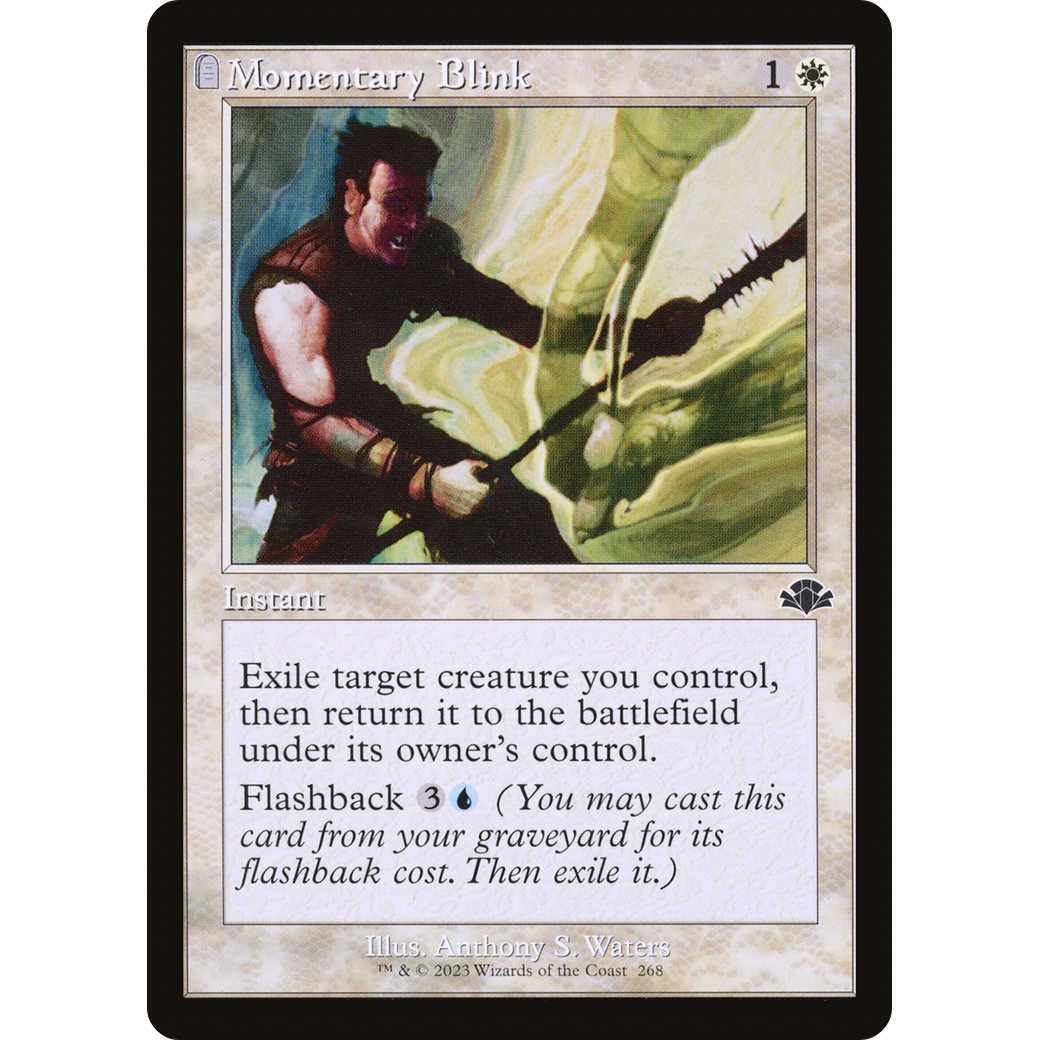 Momentary Blink (Retro Frame) (DMR-268) - Dominaria Remastered: (tombstone)