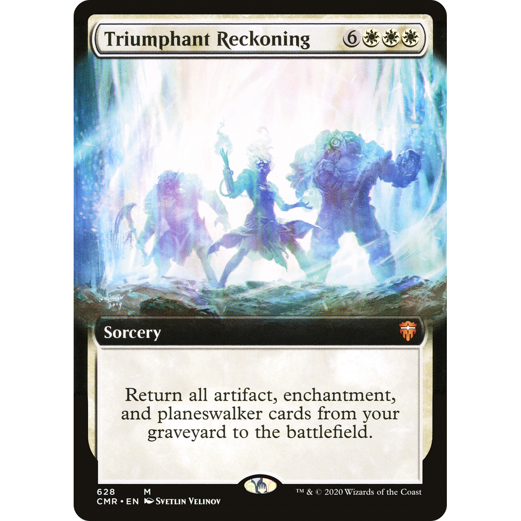 Triumphant Reckoning (Extended Art) (CMR-628) - Commander Legends: (Extended Art) Foil