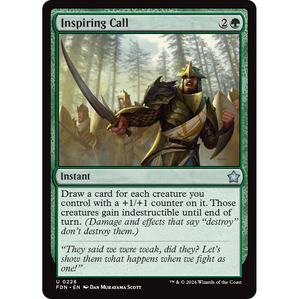 Inspiring Call (FDN-226) - Foundations Foil