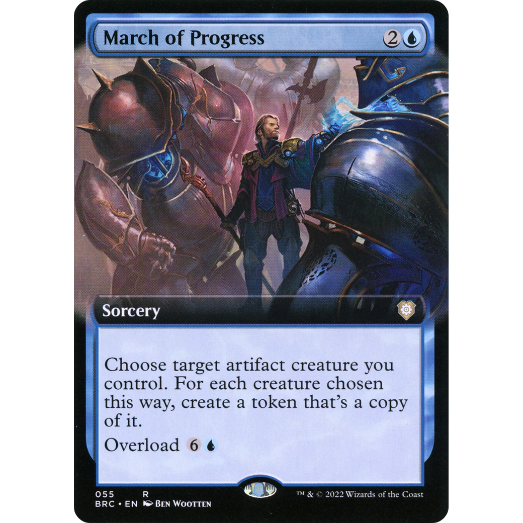 March of Progress (Extended Art) (BRC-055) - The Brothers' War Commander: (Extended Art)
