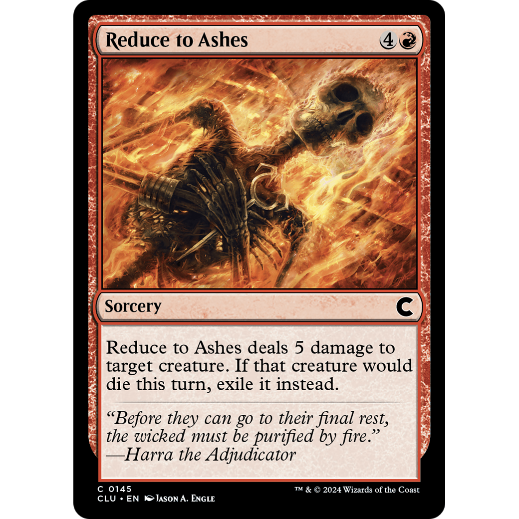 Reduce to Ashes (CLU-145) - Ravnica: Clue Edition