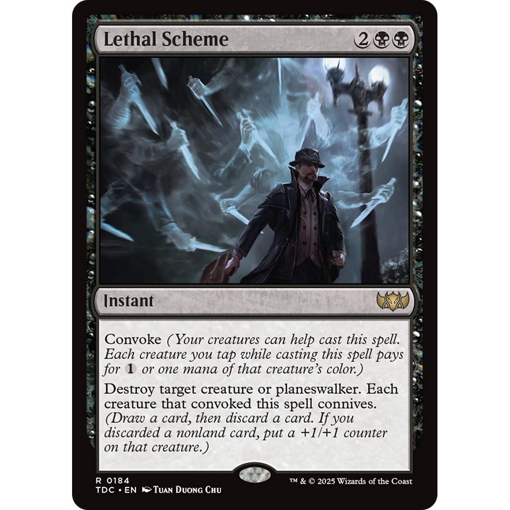 Lethal Scheme (TDC-184) - Commander: Tarkir: Dragonstorm