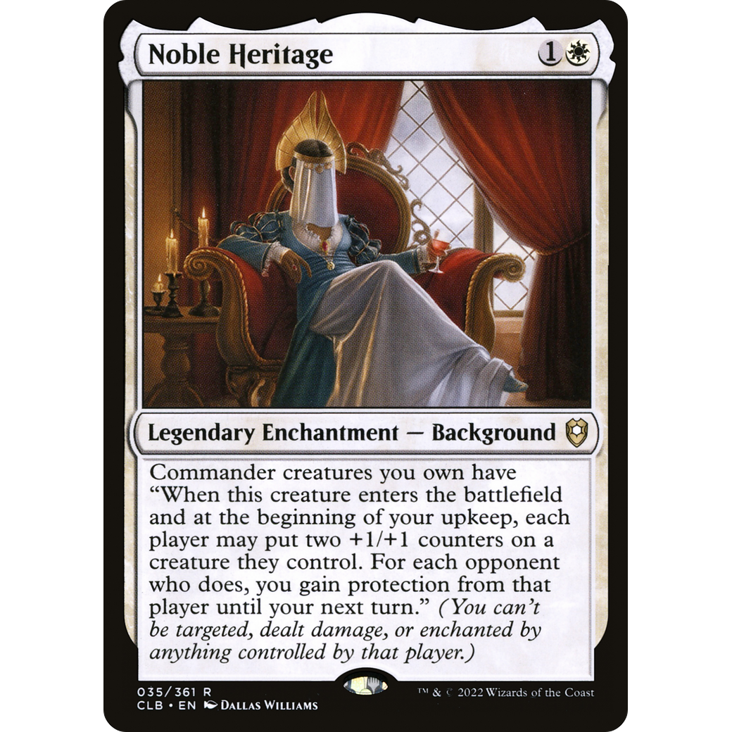 Noble Heritage (CLB-035) - Commander Legends: Battle for Baldur's Gate Foil