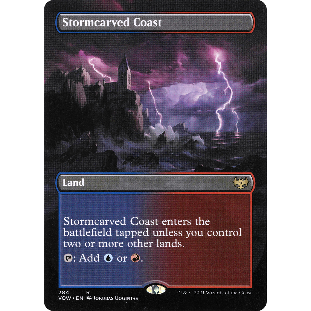 Stormcarved Coast (Borderless) (VOW-284) - Innistrad: Crimson Vow (Borderless)
