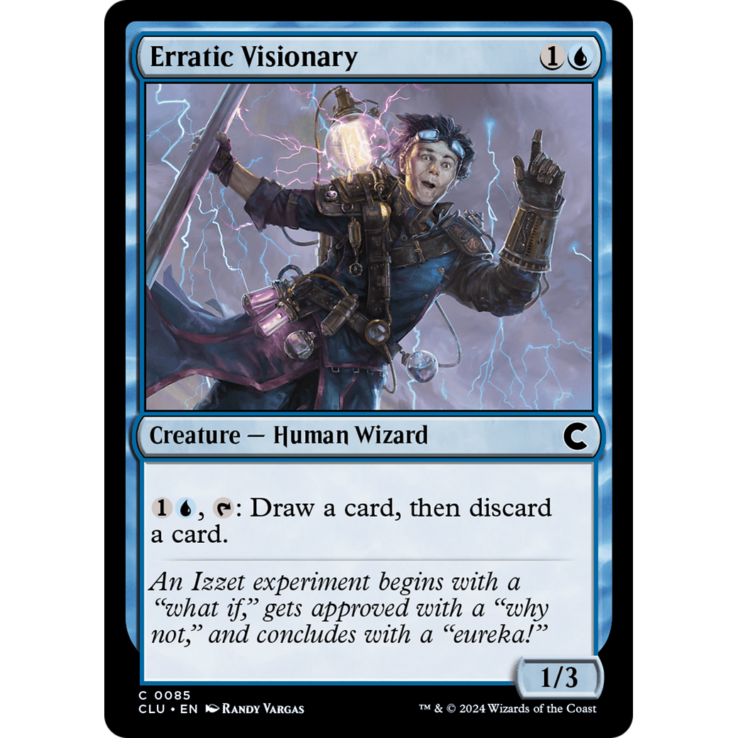 Erratic Visionary (CLU-085) - Ravnica: Clue Edition