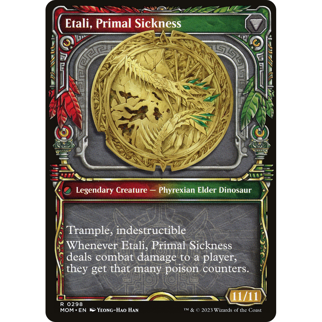 Etali, Primal Conqueror // Etali, Primal Sickness (MOM-298) - March of the Machine: (Showcase) Foil