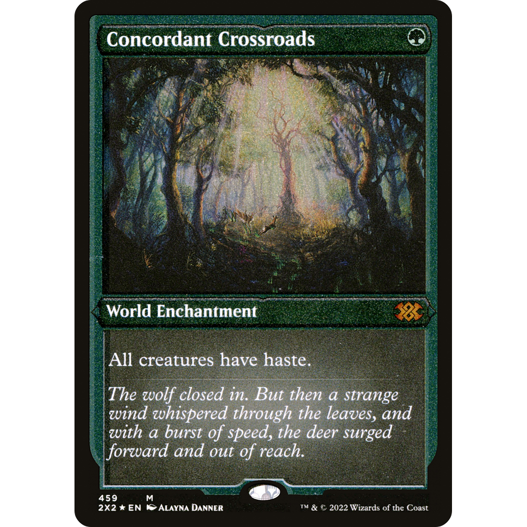 Concordant Crossroads (Foil Etched) (2X2-459) - Double Masters 2022 Foil