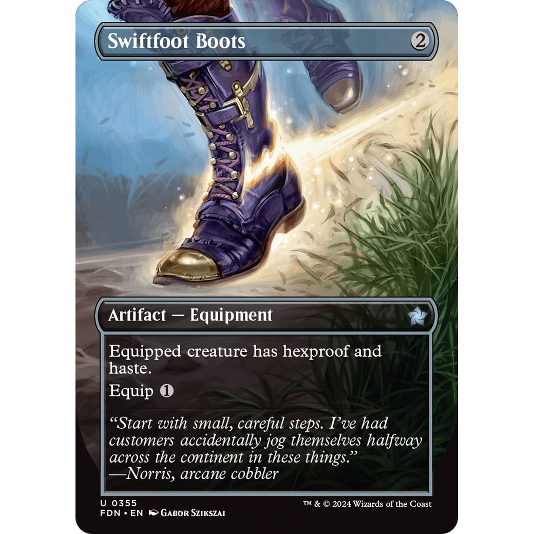 Swiftfoot Boots (Borderless) (FDN-355) - Foundations (Borderless) Foil
