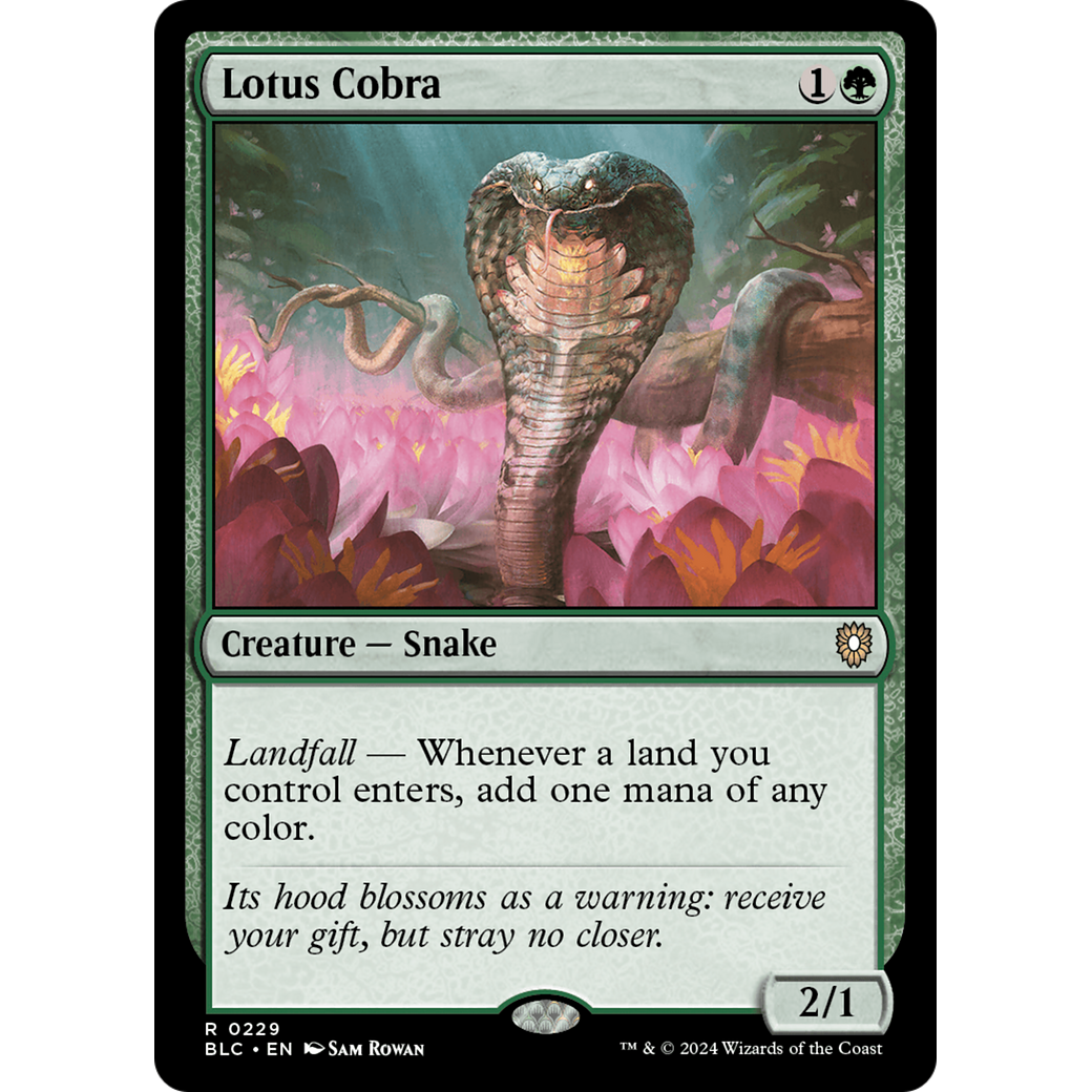 Lotus Cobra (BLC-229) - Bloomburrow Commander