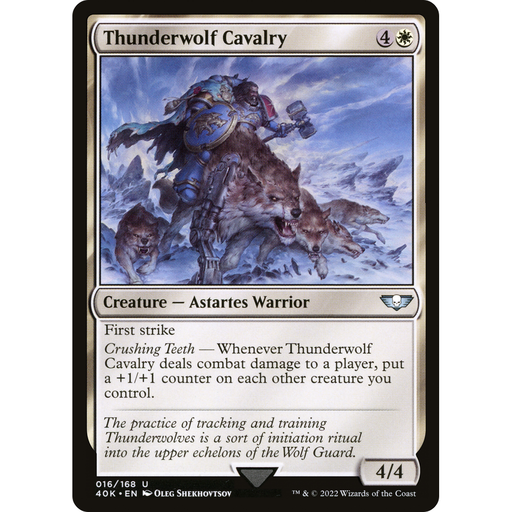 Thunderwolf Cavalry (40K-016) - Warhammer 40,000 Commander