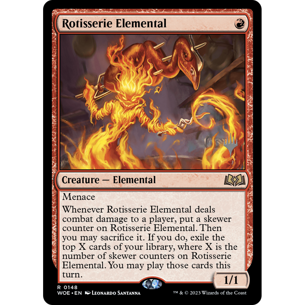 Rotisserie Elemental (PPWOE-148P) - Wilds of Eldraine Promos Foil