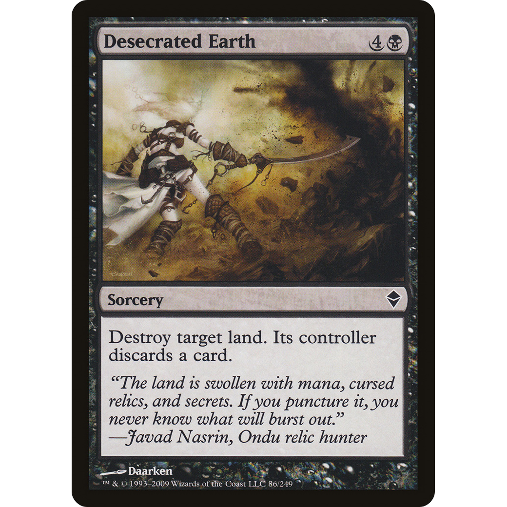 Desecrated Earth (ZEN-086) - Zendikar