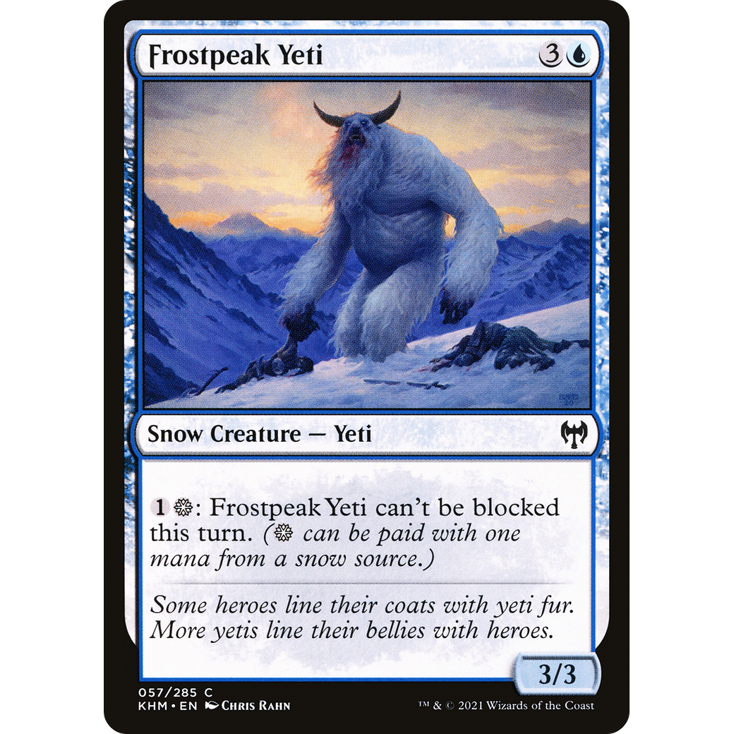 Frostpeak Yeti (KHM-057) - Kaldheim: (snow)