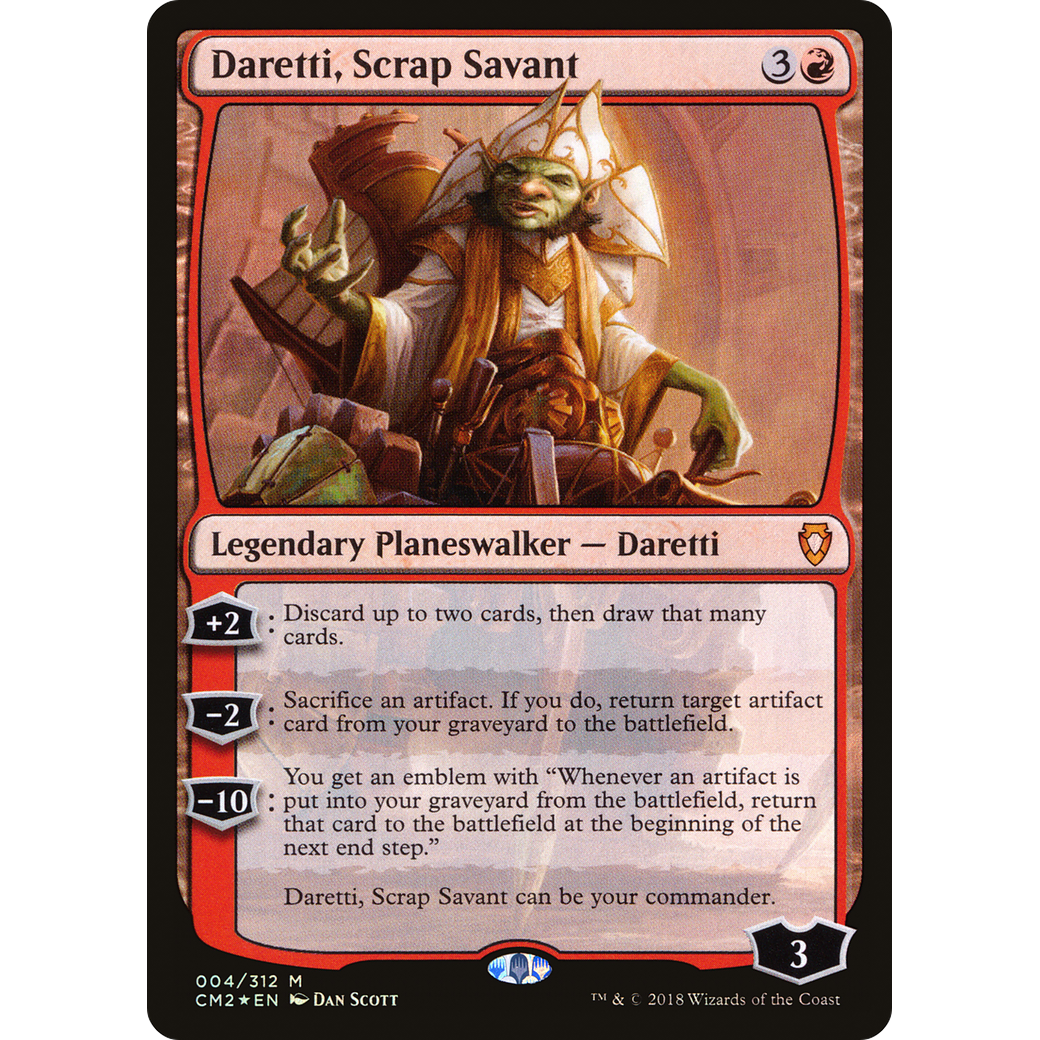 Daretti, Scrap Savant (CM2-004) - Commander Anthology Volume II Foil