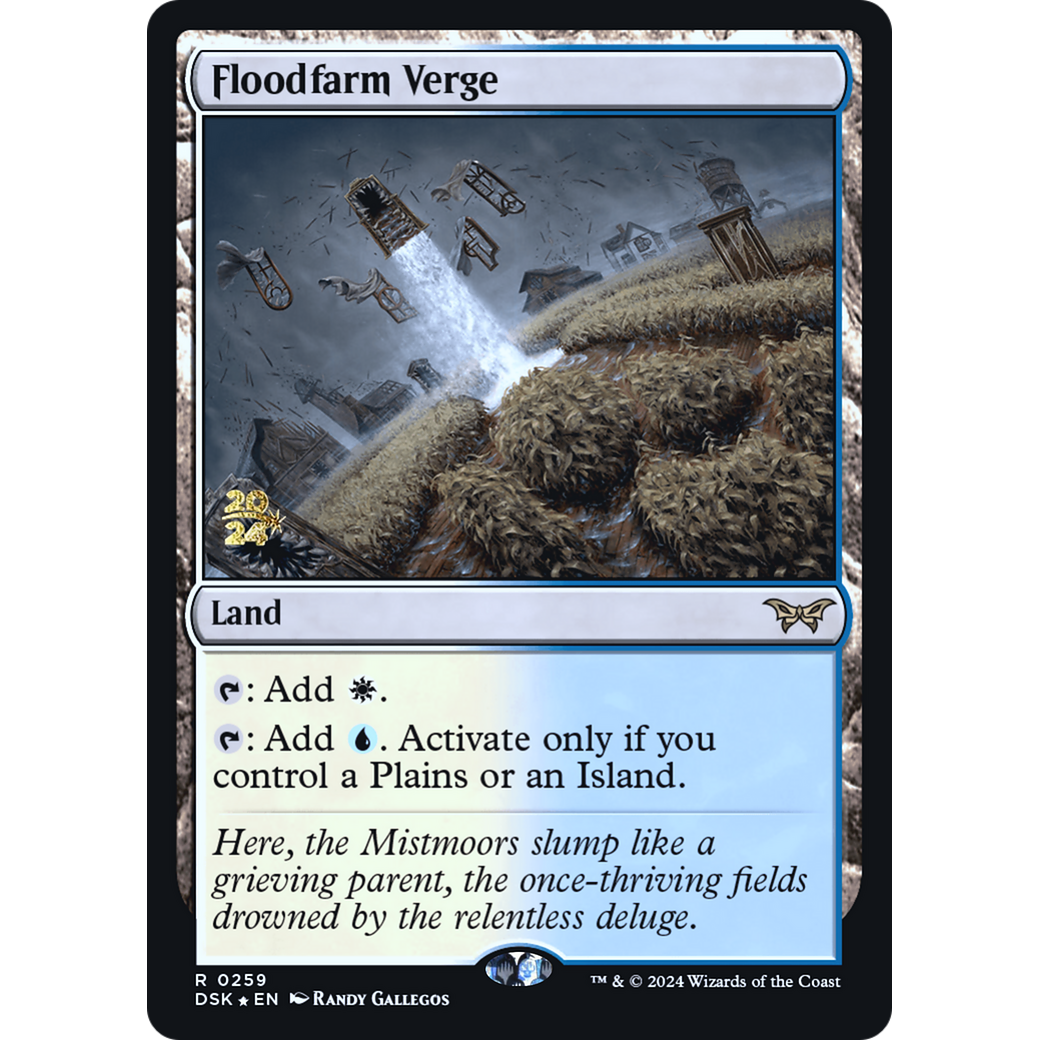 Floodfarm Verge (PRE-259S) - Duskmourn: House of Horror Promos Foil