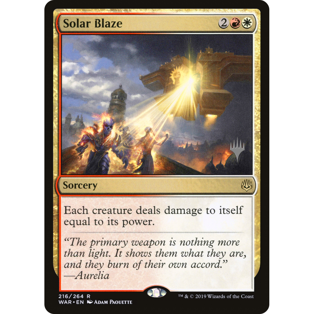 Solar Blaze (PPELD-216) - War of the Spark Promos