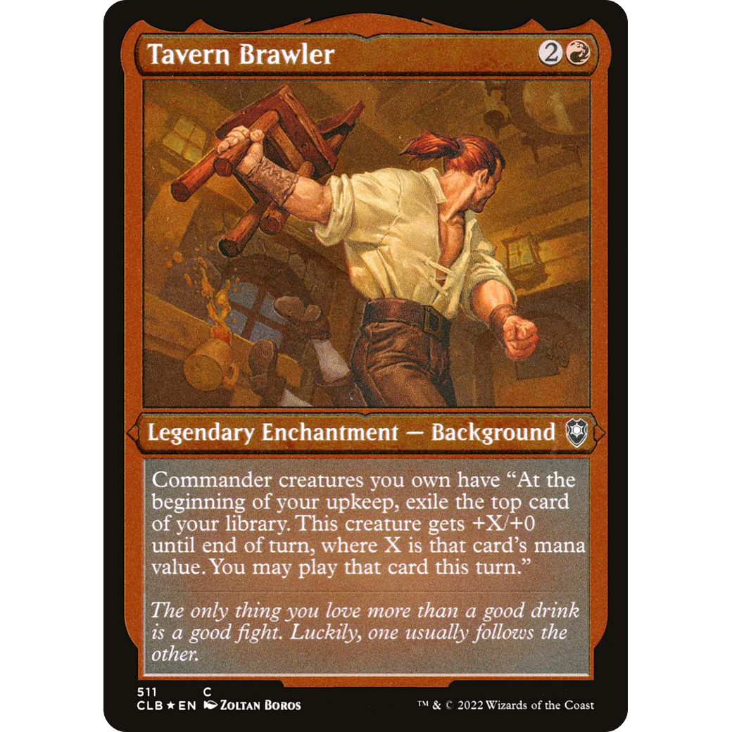 Tavern Brawler (CLB-511) - Commander Legends: Battle for Baldur's Gate Etched Foil