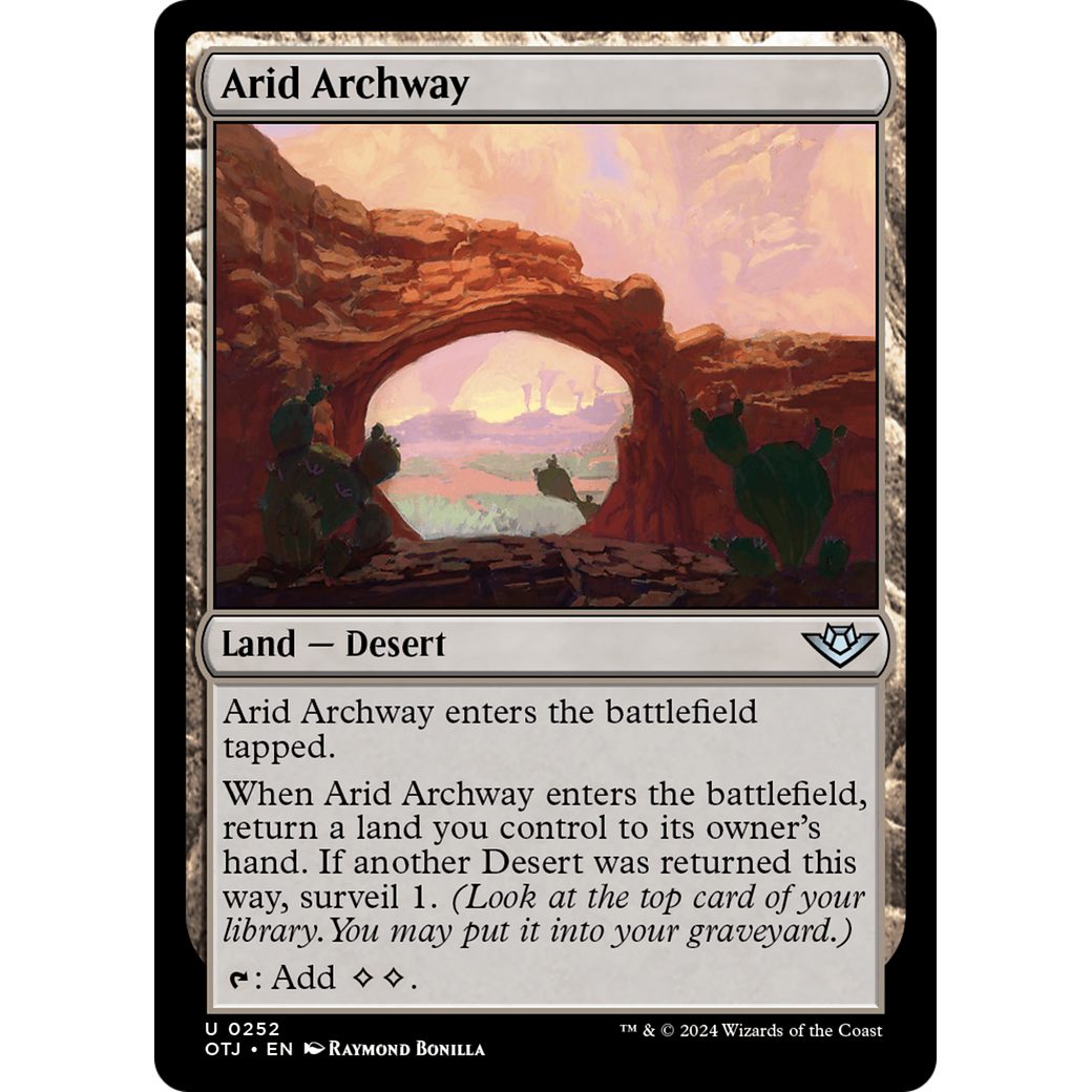 Arid Archway (OTJ-252) - Outlaws of Thunder Junction Foil