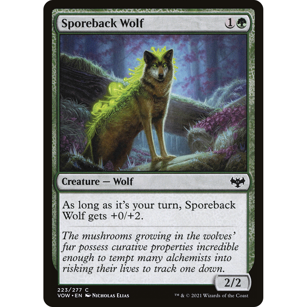 Sporeback Wolf (VOW-223) - Innistrad: Crimson Vow Foil