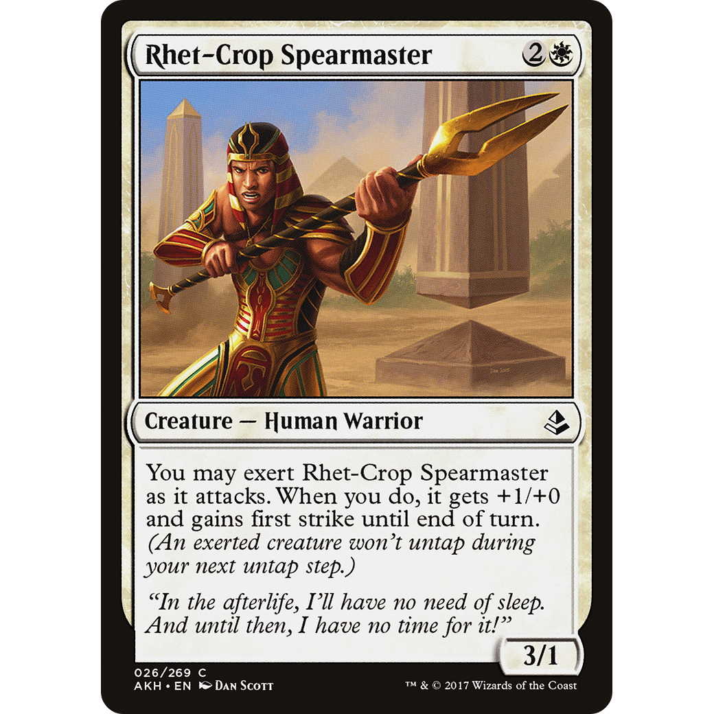 Rhet-Crop Spearmaster (AKH-026) - Amonkhet