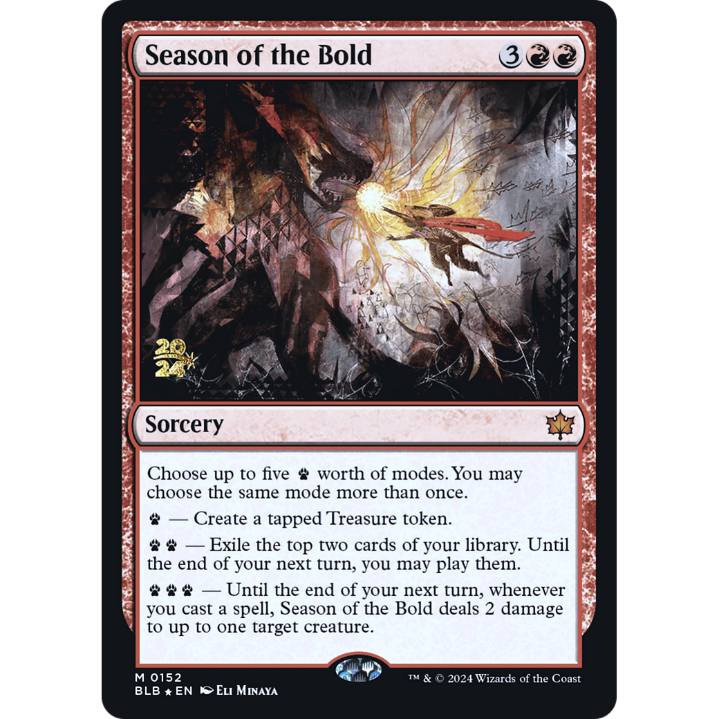 Season of the Bold (PRE-152S) - Bloomburrow Promos Foil